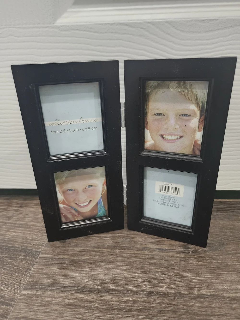 Folding 4-Opening Photo Frame in Black - Home Accents